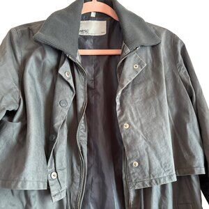 WESC Women’s Greta Parka Jacket Small Lightweight Long Coat Utility Style